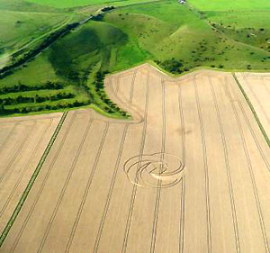 Eastfield (3), Wiltshire crop circle, aerial photo 3