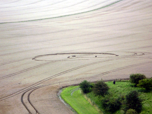 Eastfield (3), Wiltshire crop circle, aerial photo 12