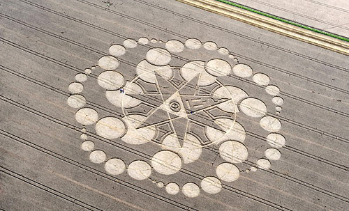Eastfield (4), Wiltshire crop circle, aerial photo 4