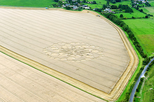 Eastfield (4), Wiltshire crop circle, aerial photo 7