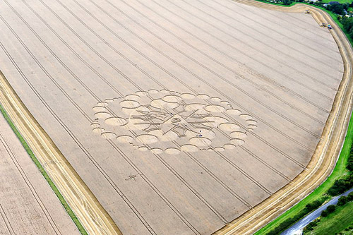 Eastfield (4), Wiltshire crop circle, aerial photo 6