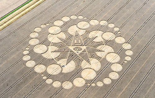 Eastfield (4), Wiltshire crop circle, aerial photo 3