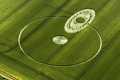 East Field, Wiltshire crop circle, aerial photo 47