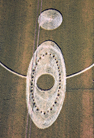 East Field, Wiltshire crop circle, aerial photo 53
