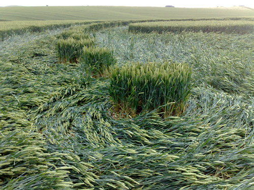 East Field, Wiltshire crop circle, aerial photo 76