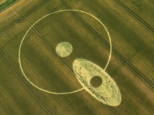 East Field, Wiltshire crop circle, aerial photo 54