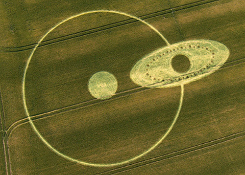 East Field, Wiltshire crop circle, aerial photo 55