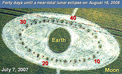 East Field, Wiltshire crop circle, aerial photo 73
