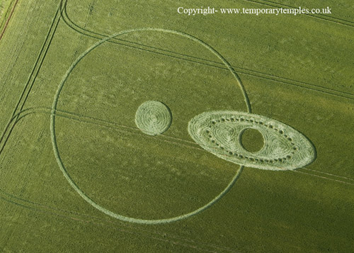 East Field, Wiltshire crop circle, aerial photo 51