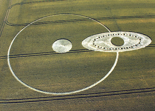 East Field, Wiltshire crop circle, aerial photo 49