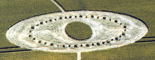 East Field, Wiltshire crop circle, aerial photo 50