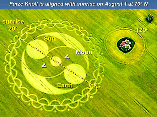 Furze Knoll, Wiltshire crop circle, aerial photo 19