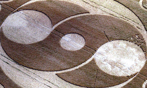 Furze Knoll, Wiltshire crop circle, aerial photo 3