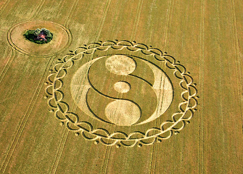 Furze Knoll, Wiltshire crop circle, aerial photo 7