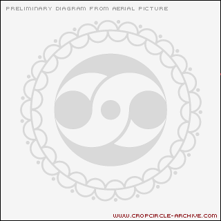 Furze Knoll, Wiltshire crop circle, aerial photo 24