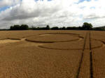 Hens Wood, Wiltshire crop circle, aerial photo 32