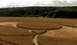 Hens Wood, Wiltshire crop circle, aerial photo 24