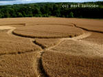 Hens Wood, Wiltshire crop circle, aerial photo 18
