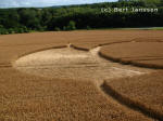 Hens Wood, Wiltshire crop circle, aerial photo 14