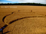 Hens Wood, Wiltshire crop circle, aerial photo 17