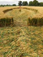 Allington Down, Wiltshire crop circle, aerial photo 40