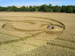Allington Down, Wiltshire crop circle, aerial photo 10