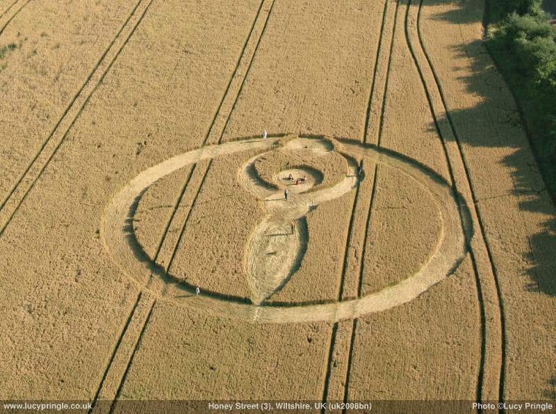 Allington Down, Wiltshire crop circle, aerial photo 13