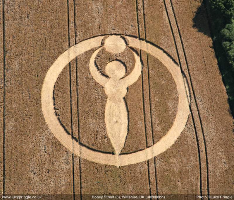 Allington Down, Wiltshire crop circle, aerial photo 14