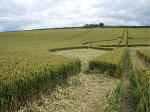 Horton, Wiltshire crop circle, aerial photo 28