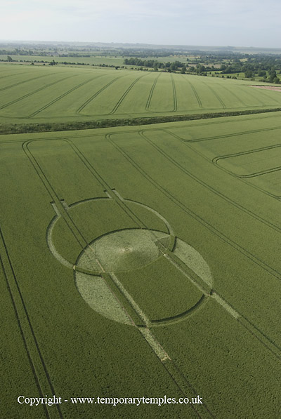 Horton, Wiltshire crop circle, aerial photo 4