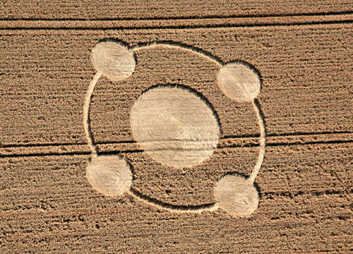 Beckhampton, Wiltshire crop circle, aerial photo 41
