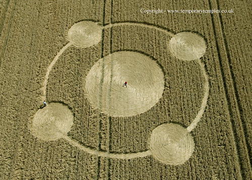 Beckhampton, Wiltshire crop circle, aerial photo 40