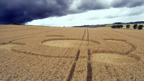Beckhampton, Wiltshire crop circle, aerial photo 39