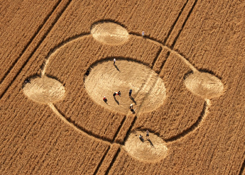 Beckhampton, Wiltshire crop circle, aerial photo 43
