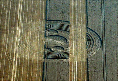 Knoll Down, Wiltshire crop circle, aerial photo 3