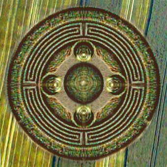 Knoll Down, Wiltshire crop circle, aerial photo 7