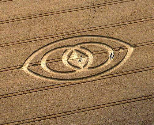 Morgan Hill, Wiltshire crop circle, aerial photo 2
