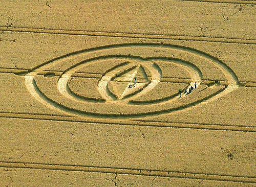 Morgan Hill, Wiltshire crop circle, aerial photo 3