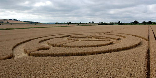 Morgan Hill, Wiltshire crop circle, aerial photo 4