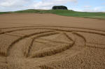 Morgan Hill, Wiltshire crop circle, aerial photo 5
