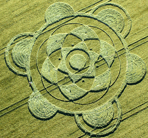 North Down, Wiltshire crop circle, aerial photo 4