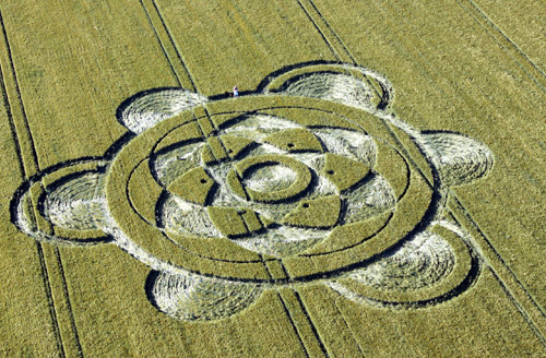 North Down, Wiltshire crop circle, aerial photo 5