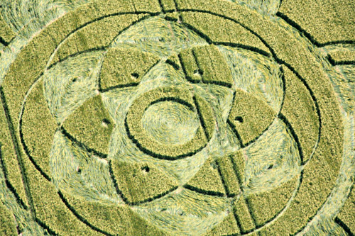 North Down, Wiltshire crop circle, aerial photo 2