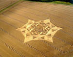 Oliver’s Castle, Wiltshire crop circle, aerial photo 11