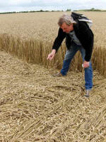 Oliver’s Castle, Wiltshire crop circle, aerial photo 40