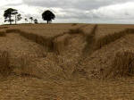 Oliver’s Castle, Wiltshire crop circle, aerial photo 23