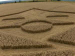 Oliver’s Castle, Wiltshire crop circle, aerial photo 20