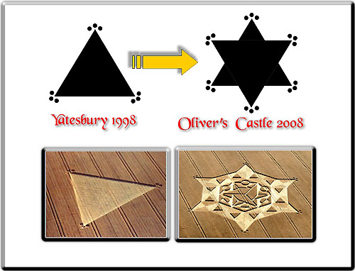 Oliver’s Castle, Wiltshire crop circle, aerial photo 45