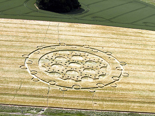 The Ridgeway, Wiltshire crop circle, aerial photo 3