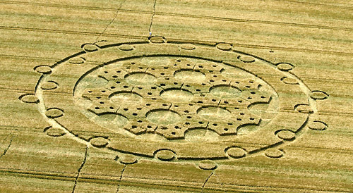 The Ridgeway, Wiltshire crop circle, aerial photo 4